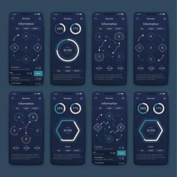 Modern infographic vector elements for business brochures. Use in website, co Stock Illustration