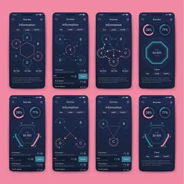 Modern infographic vector elements for business brochures. Use in website, co 스톡 일러스트