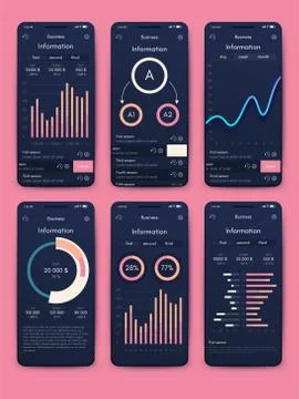 Modern infographic vector elements for business brochures. Use in website, co Stock Illustration