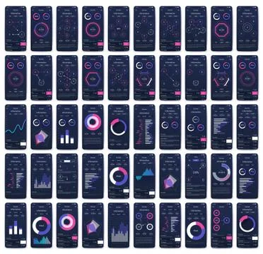 Modern infographic vector elements for business brochures. Use in website, co Stock Illustration