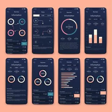 Modern infographic vector elements for business brochures. Use in website, co Stockillustratie