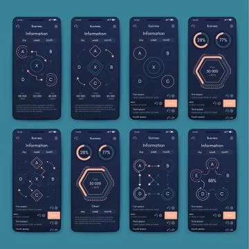 Modern infographic vector elements for business brochures. Use in website, co Stock Illustration