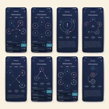 Modern infographic vector elements for business brochures. Use in website, co Stock Illustration