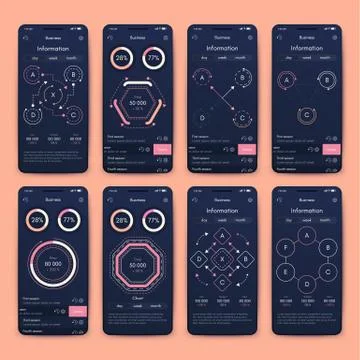 Modern infographic vector elements for business brochures. Use in website, co Stock Illustration