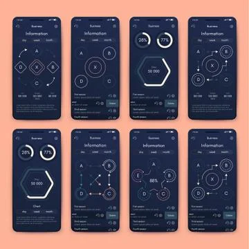 Modern infographic vector elements for business brochures. Use in website, co Stockillustratie