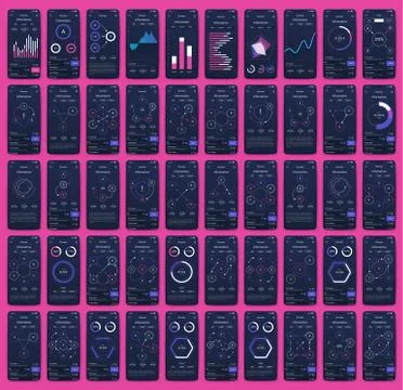 Modern infographic vector elements for business brochures. Use in website, co Stock Illustration