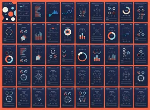 Modern infographic vector elements for business brochures. Use in website, co Illustrazione stock