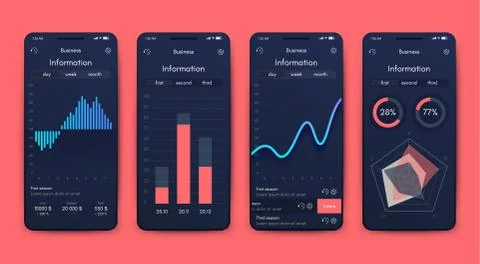 Modern infographic vector elements for business brochures. Use in website, co Stock Illustration
