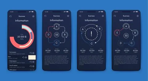 Modern infographic vector elements for business brochures. Use in website, co Stock Illustration