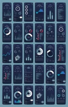 Modern infographic vector elements for business brochures. Use in website, co Stock Illustration