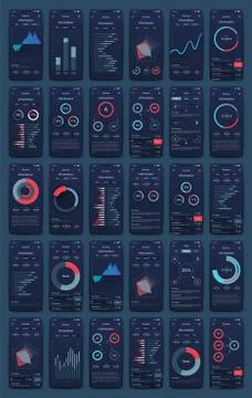 Modern infographic vector elements for business brochures. Use in website, co イラスト素材
