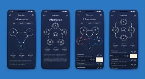 Modern infographic vector elements for business brochures. Use in website, co Illustrazione stock