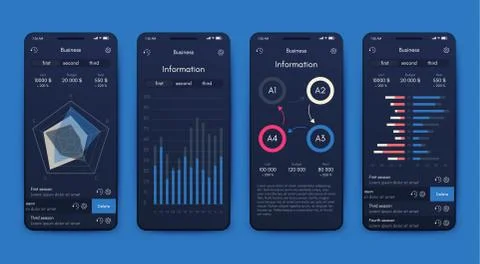 Modern infographic vector elements for business brochures. Use in website, co Stockillustratie