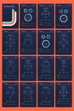 Modern infographic vector elements for business brochures. Use in website, co Stock Illustration