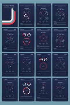 Modern infographic vector elements for business brochures. Use in website, co Stock Illustration