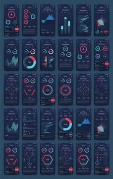 Modern infographic vector elements for business brochures. Use in website, co Stock Illustration
