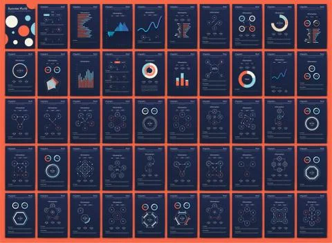 Modern infographic vector elements for business brochures. Use in website, co Stock Illustration