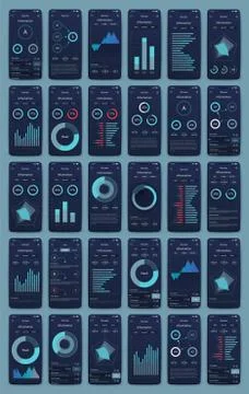 Modern infographic vector elements for business brochures. Use in website, co Illustrazione stock