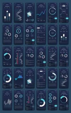 Modern infographic vector elements for business brochures. Use in website, co Stock Illustration