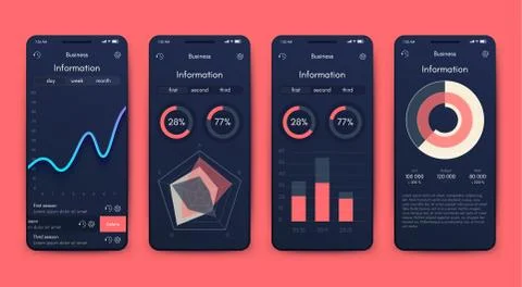 Modern infographic vector elements for business brochures. Use in website, co Stock Illustration