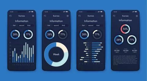 Modern infographic vector elements for business brochures. Use in website, co 스톡 일러스트