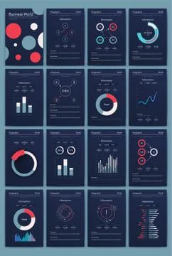 Modern infographic vector elements for business brochures. Use in website, co Illustrazione stock