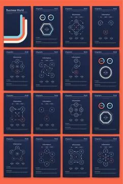 Modern infographic vector elements for business brochures. Use in website, co Illustrazione stock