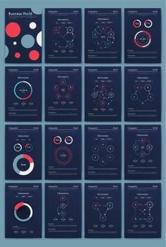 Modern infographic vector elements for business brochures. Use in website, co 스톡 일러스트