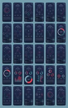 Modern infographic vector elements for business brochures. Use in website, co Illustrazione stock