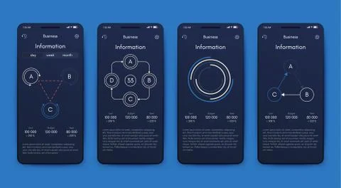 Modern infographic vector elements for business brochures. Use in website, co Illustrazione stock