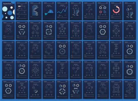 Modern infographic vector elements for business brochures. Use in website, co Stock Illustration