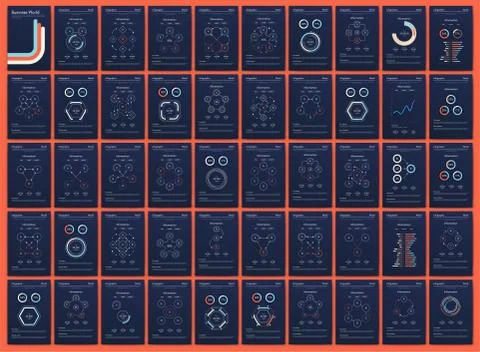 Modern infographic vector elements for business brochures. Use in website, co イラスト素材