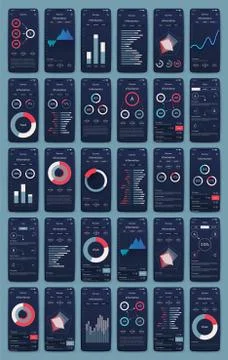 Modern infographic vector elements for business brochures. Use in website, co Illustrazione stock