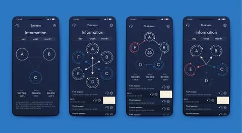 Modern infographic vector elements for business brochures. Use in website, co Stock Illustration