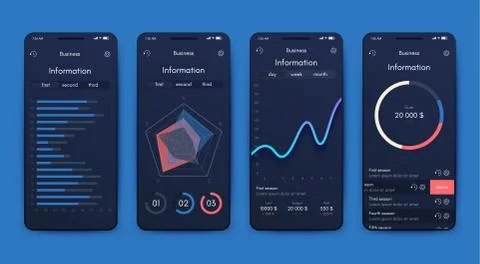 Modern infographic vector elements for business brochures. Use in website, co Stock Illustration