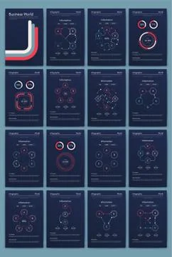Modern infographic vector elements for business brochures. Use in website, co Stock Illustration