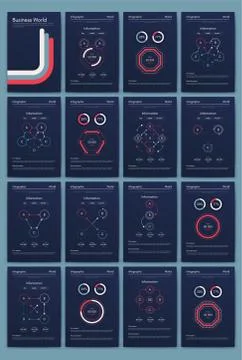 Modern infographic vector elements for business brochures. Use in website, co Stock Illustration