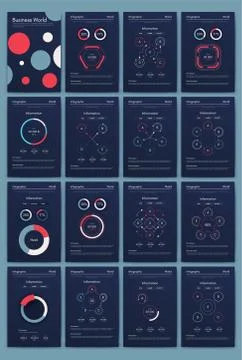 Modern infographic vector elements for business brochures. Use in website, co Stock Illustration