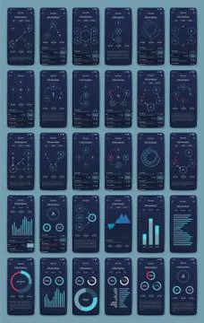 Modern infographic vector elements for business brochures. Use in website, co Stock Illustration