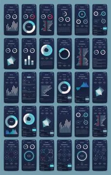 Modern infographic vector elements for business brochures. Use in website, co Stock Illustration