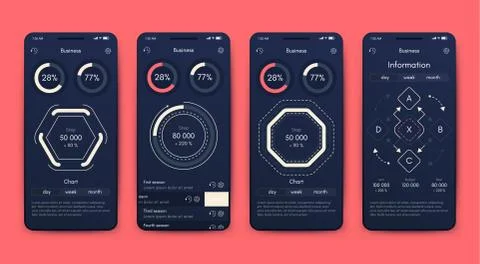 Modern infographic vector elements for business brochures. Use in website, co 스톡 일러스트