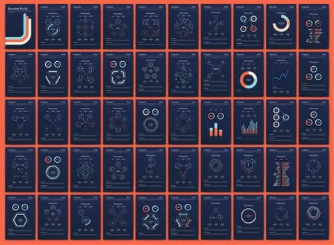 Modern infographic vector elements for business brochures. Use in website, co Stock Illustration