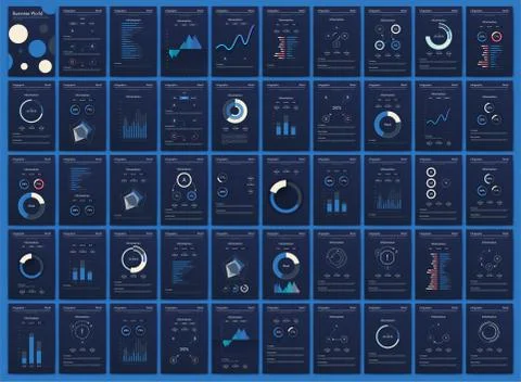 Modern infographic vector elements for business brochures. Use in website, co Stock Illustration