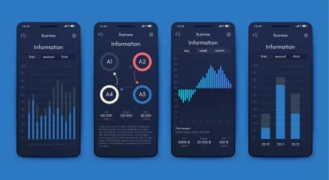 Modern infographic vector elements for business brochures. Use in website, co Stock Illustration