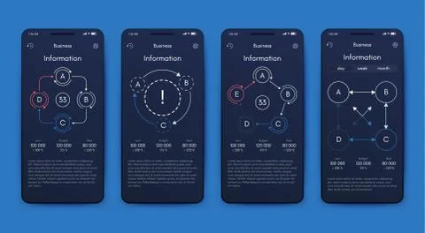 Modern infographic vector elements for business brochures. Use in website, co 스톡 일러스트