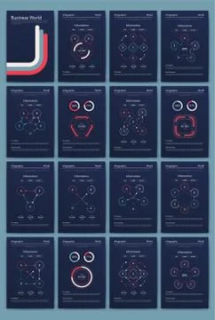 Modern infographic vector elements for business brochures. Use in website, co イラスト素材