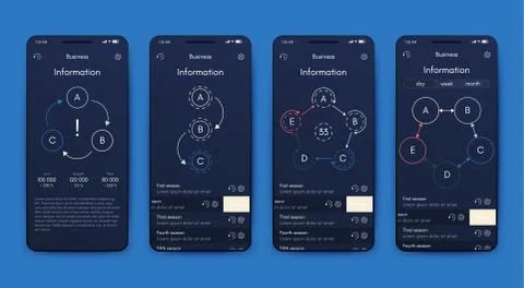 Modern infographic vector elements for business brochures. Use in website, co Stockillustratie