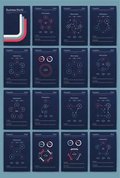 Modern infographic vector elements for business brochures. Use in website, co Stock Illustration