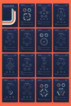 Modern infographic vector elements for business brochures. Use in website, co Stock Illustration
