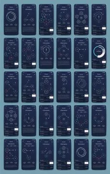 Modern infographic vector elements for business brochures. Use in website, co Illustrazione stock